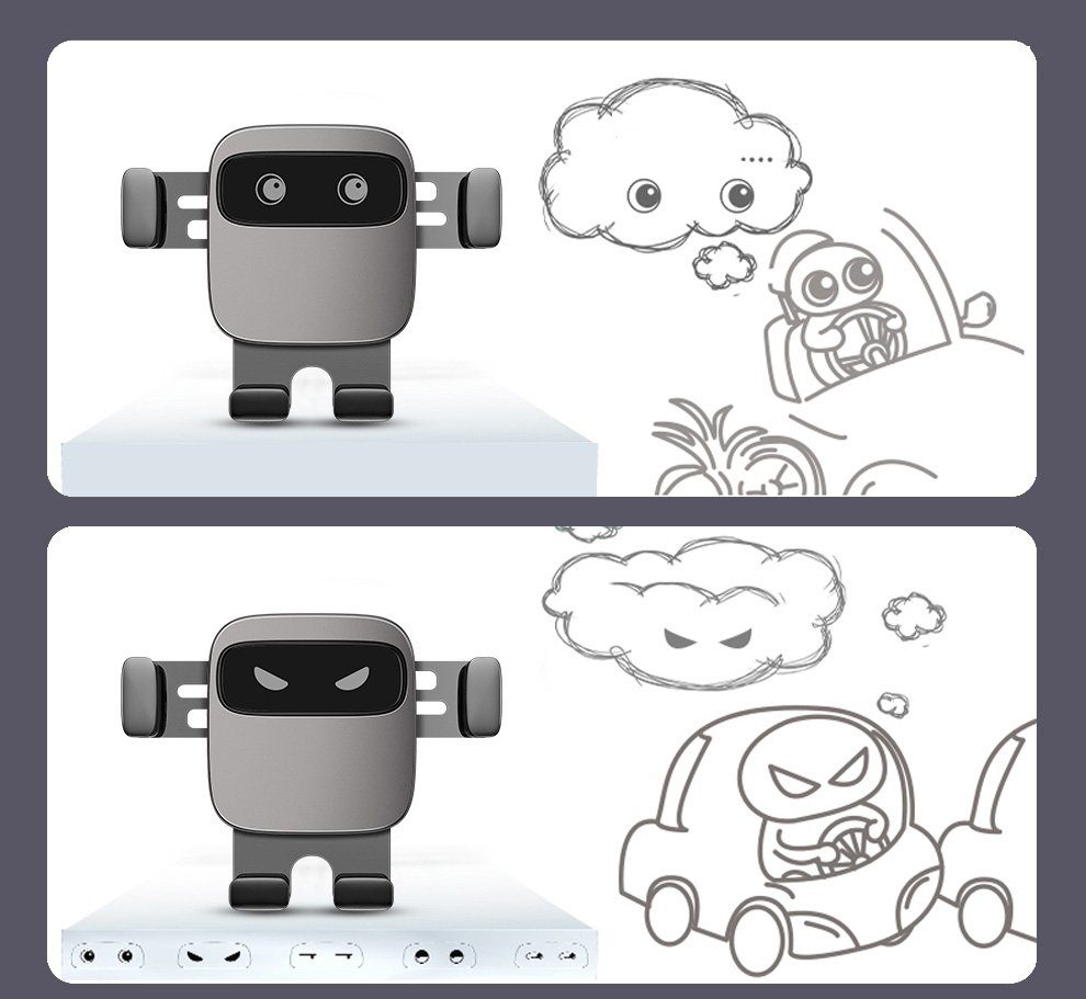 Baseus Cube SUYL-FK01 gravity phone holder 4.7-6.6" for car air vent - blackeng