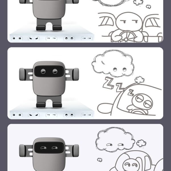 Baseus Cube SUYL-FK01 gravity phone holder 4.7-6.6" for car air vent - blackeng