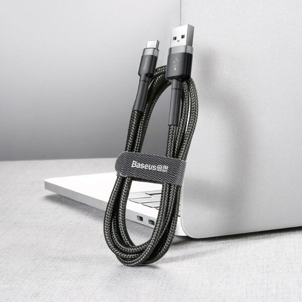 Baseus Cafule USB-A / USB-C QC 3.0 3A cable 1 m - black-grayeng
