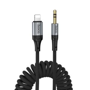 Cable AUX Jack 3,5 mm to Lightning Hoco 1,5 m UPA33A black