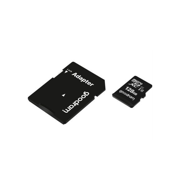 180849_oryg GoodRam memory card 128GB microSDXC cl. 10 UHS-I 100 / 10 MB/s + adapter