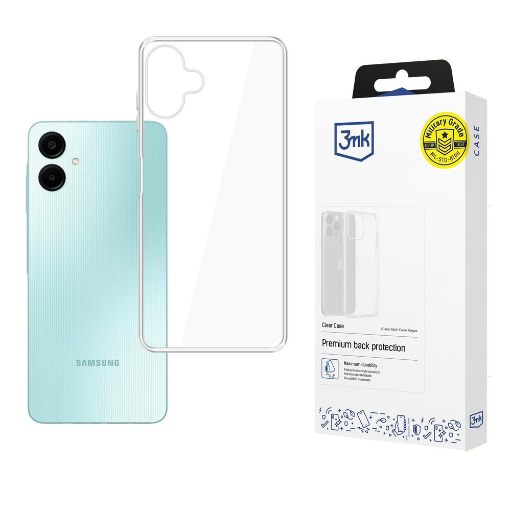 3mk Clear Case for Samsung Galaxy A06 - transparenteng
