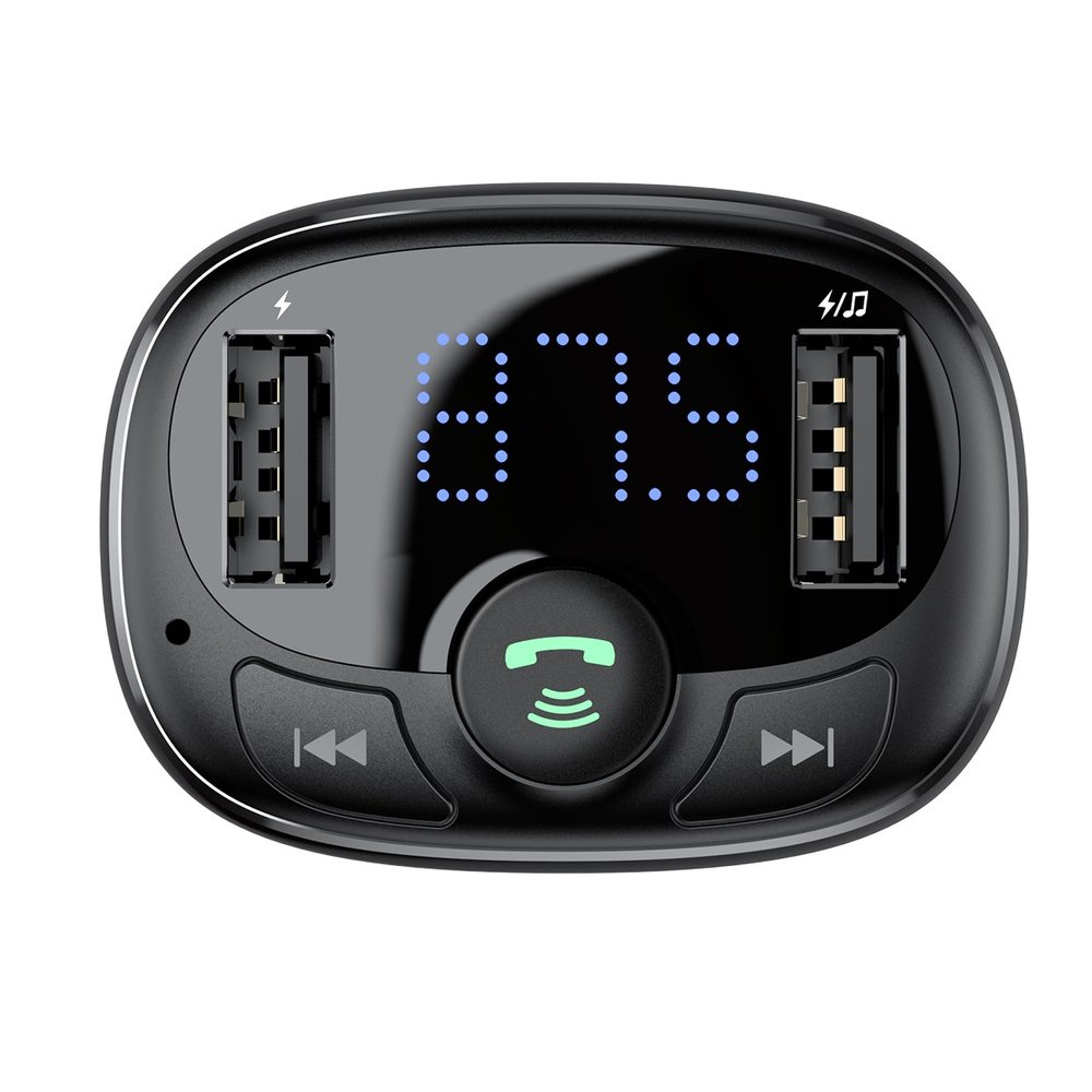 182606_2 Bluetooth transmitter / car charger Baseus S-09A (Overseas Edition) - blackeng