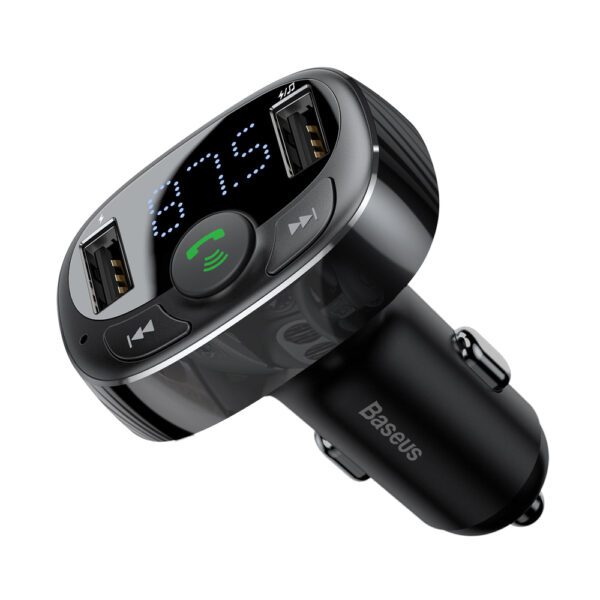 182606_7 Bluetooth transmitter / car charger Baseus S-09A (Overseas Edition) - blackeng
