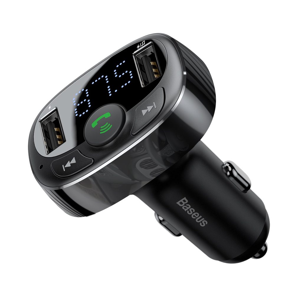 182606_7 Bluetooth transmitter / car charger Baseus S-09A (Overseas Edition) - blackeng
