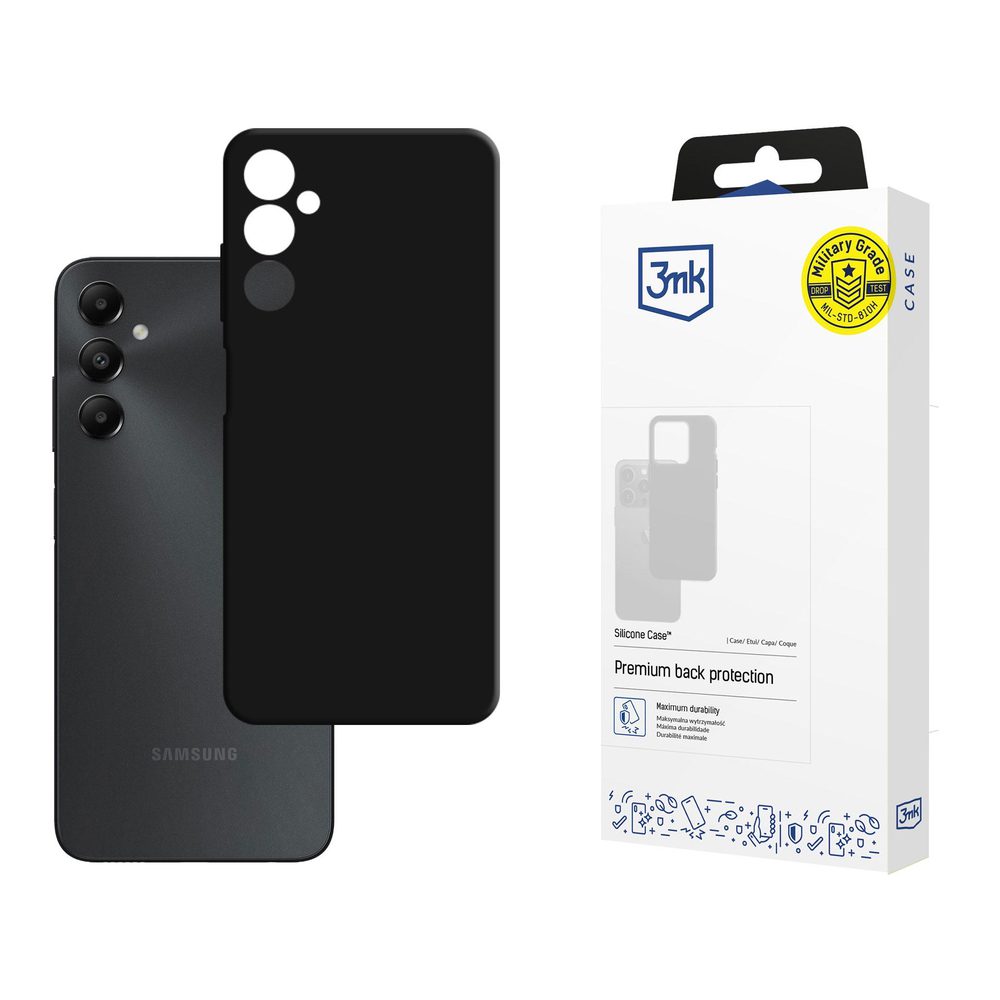 3mk Silicone Case for Samsung Galaxy A05s - Blackeng