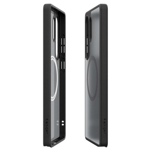 Spigen Capella GP-FPS938PGBJW Silicone Case with MagFit Magnetic Ring for Samsung Galaxy S25 Ultra - Blackeng