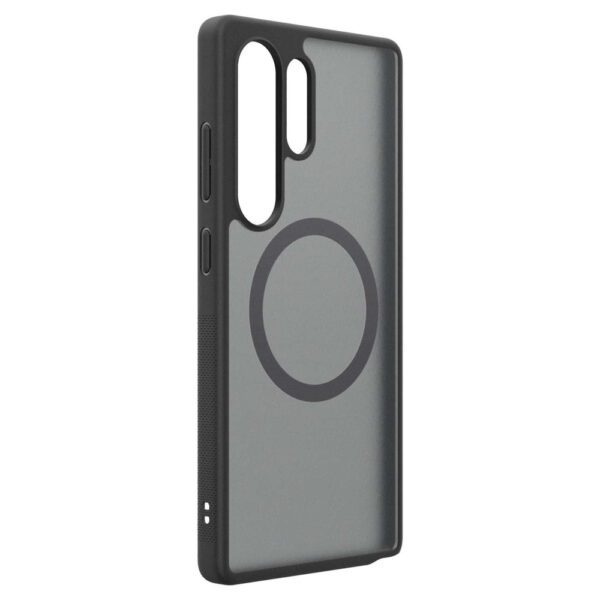 Spigen Capella GP-FPS938PGBJW Silicone Case with MagFit Magnetic Ring for Samsung Galaxy S25 Ultra - Blackeng