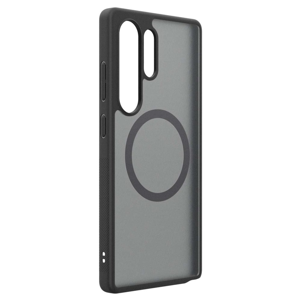 Spigen Capella GP-FPS938PGBJW Silicone Case with MagFit Magnetic Ring for Samsung Galaxy S25 Ultra - Blackeng