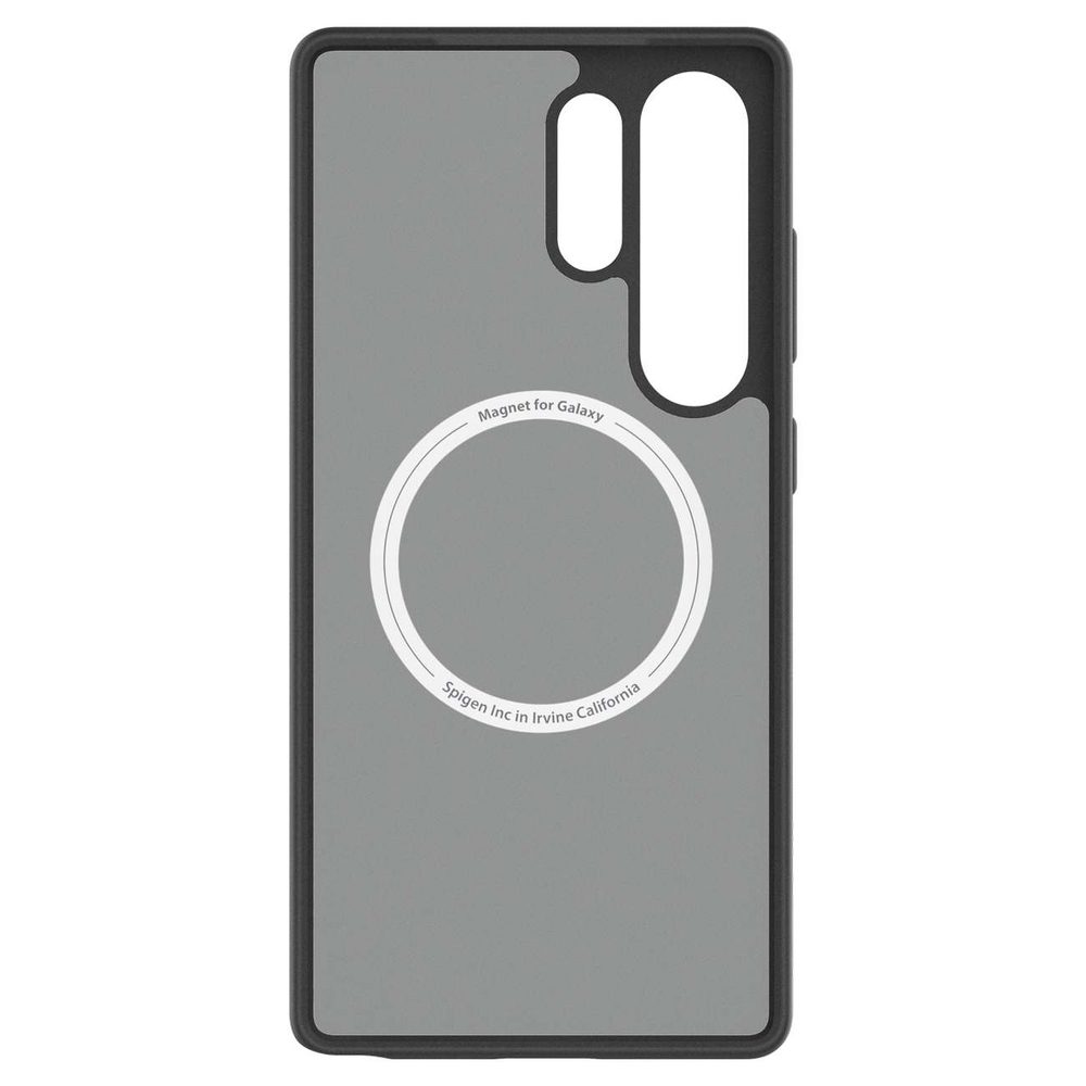 Spigen Capella GP-FPS938PGBJW Silicone Case with MagFit Magnetic Ring for Samsung Galaxy S25 Ultra - Blackeng