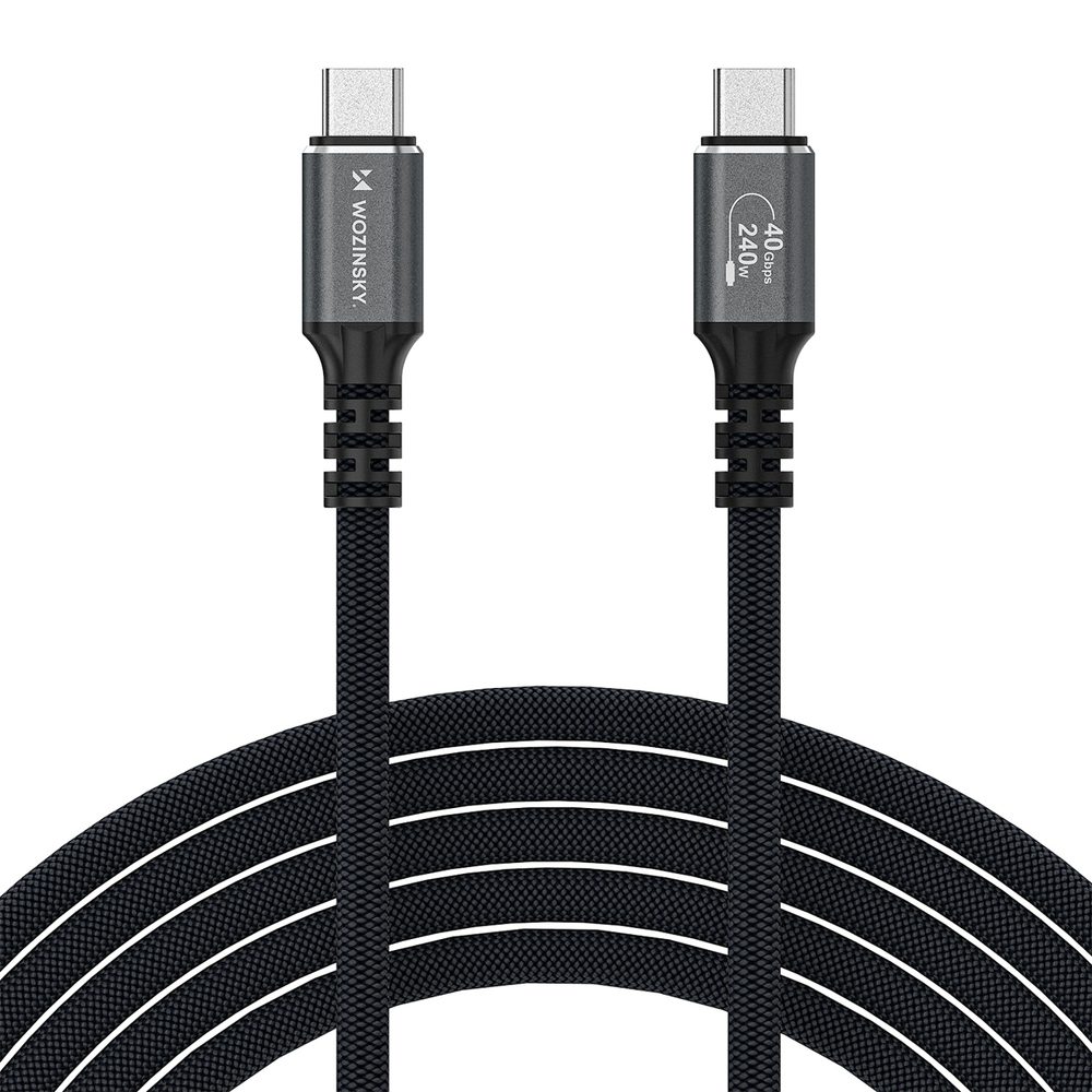 Wozinsky WPS-UY41S USB-C Thunderbolt 4 Cable 240W 1m 4K - Blackeng