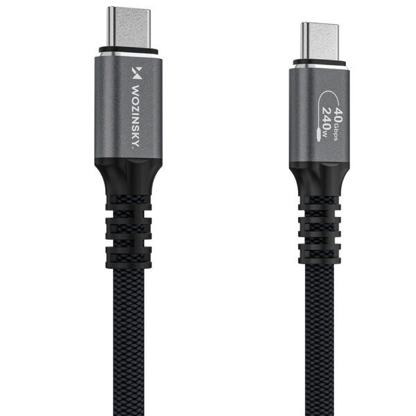 Wozinsky WPS-UY41S USB-C Thunderbolt 4 Cable 240W 1m 4K - Blackeng