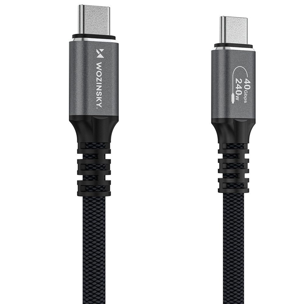 Wozinsky WPS-UY41S USB-C Thunderbolt 4 Cable 240W 1m 4K - Blackeng