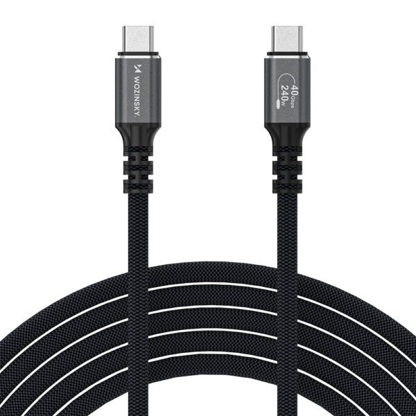 Wozinsky WPS-UY42S USB-C Thunderbolt 4 Cable 240W 2m 4K - Blackeng