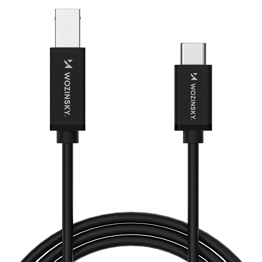 Wozinsky WKDDY1S USB-B - USB-C Cable 1m - Blackeng