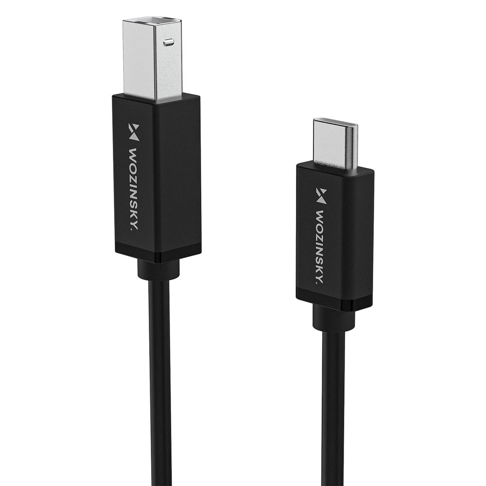 Wozinsky WKDDY1S USB-B - USB-C Cable 1m - Blackeng