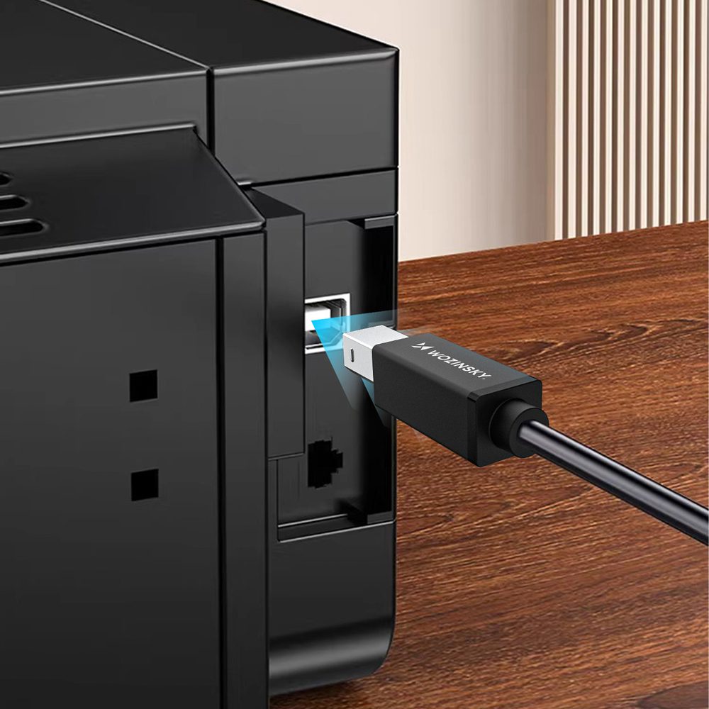 Wozinsky WKDDY1S USB-B - USB-C Cable 1m - Blackeng