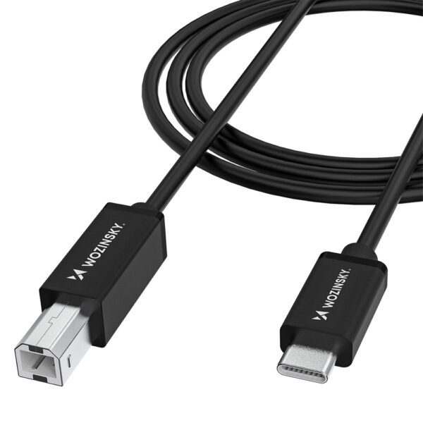 Wozinsky WKDDY2S USB-B - USB-C Cable 2m - Blackeng