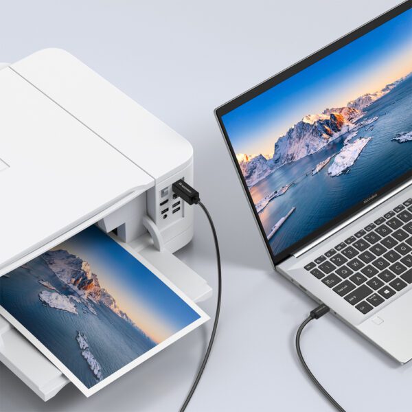 Wozinsky WKDDY2S USB-B - USB-C Cable 2m - Blackeng