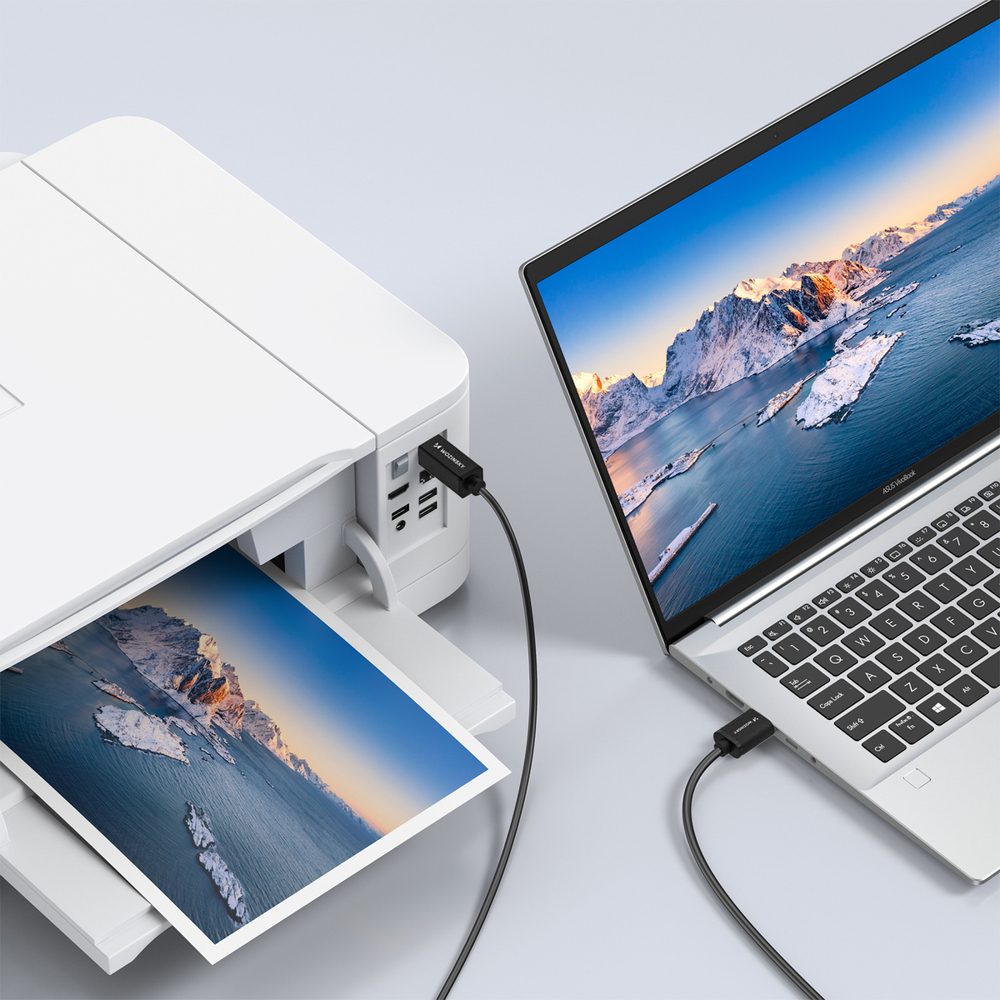 Wozinsky WKDDY4S USB-B - USB-A 480Mb/s Cable 1m - Blackeng