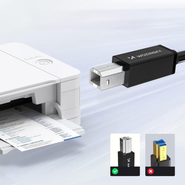 Wozinsky WKDDY4S USB-B - USB-A 480Mb/s Cable 1m - Blackeng