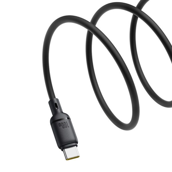 Baseus Silky Series 100W USB-C - USB-C 1m Cable - Blackeng