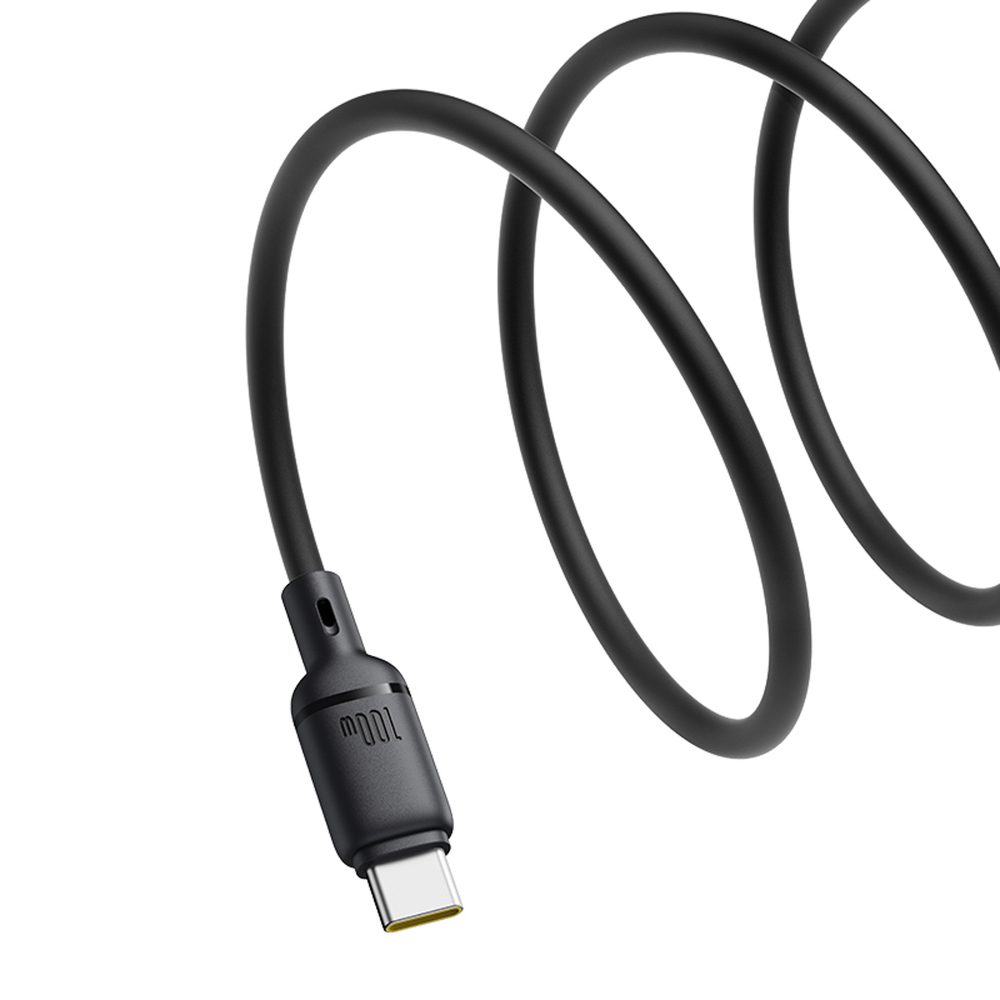 Baseus Silky Series 100W USB-C - USB-C 1m Cable - Blackeng