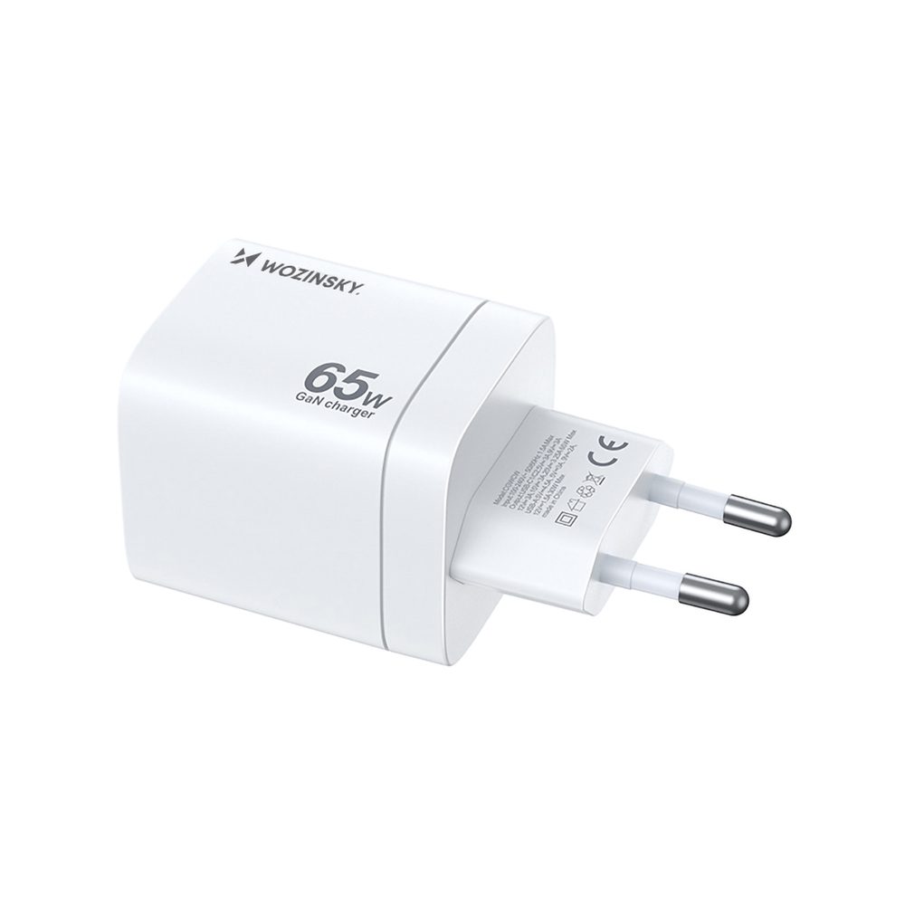 Wozinsky CGWCW 65W USB-A / 2 x USB-C GaN wall charger - whiteeng