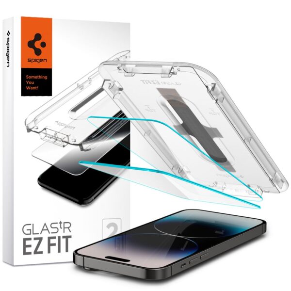 Spigen Glas.tR EZ Fit Tempered Glass for iPhone 14 Pro Max - 2 pcs.eng