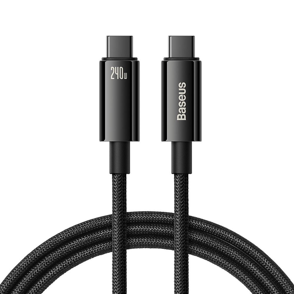 Baseus CAWJ040101 USB-C - USB-C cable 240W 480Mb/s 2m - black and grayeng