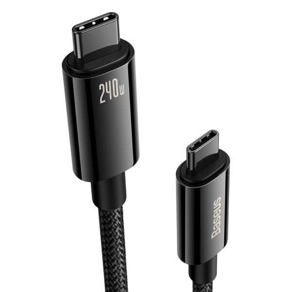 Baseus CAWJ040101 USB-C - USB-C cable 240W 480Mb/s 2m - black and grayeng