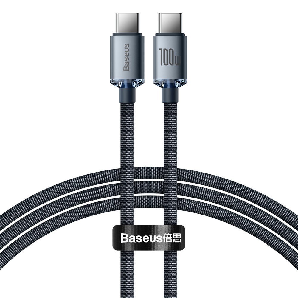 Baseus CAJY000601 USB-C - USB-C PD cable 100W 5A 480Mb/s 1.2m - blackeng
