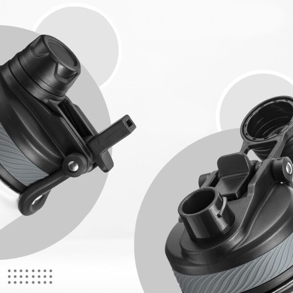 Rockbros 35210029006 thermal bicycle bottle for drinks 650 ml - whiteeng