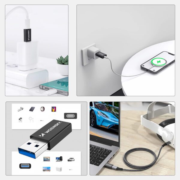 195138_4 Wozinsky WAAC-01 USB-A - USB-C OTG Adapter - Blackeng