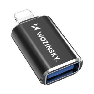 195140_1 Wozinsky WALA-01 Lightning to USB-A OTG Adapter - Blackeng