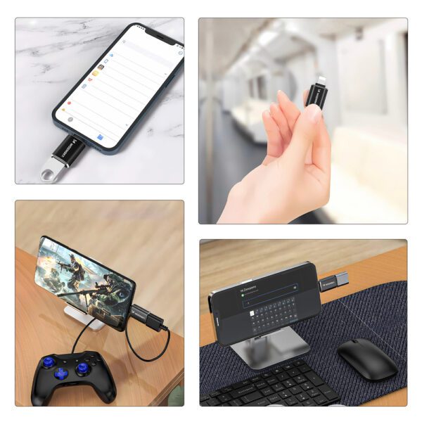 195140_9 Wozinsky WALA-01 Lightning to USB-A OTG Adapter - Blackeng