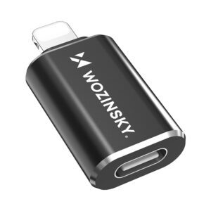 195141_1 Wozinsky WALC-01 Lightning to USB-C Adapter - Blackeng