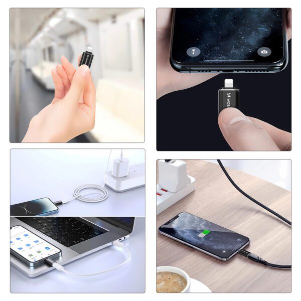 Wozinsky WALC-01 Lightning to USB-C Adapter - Blackeng