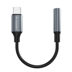 195143_1 Wozinsky WACM-01 USB-C Adapter - 3.5mm Mini Jack - Blackeng