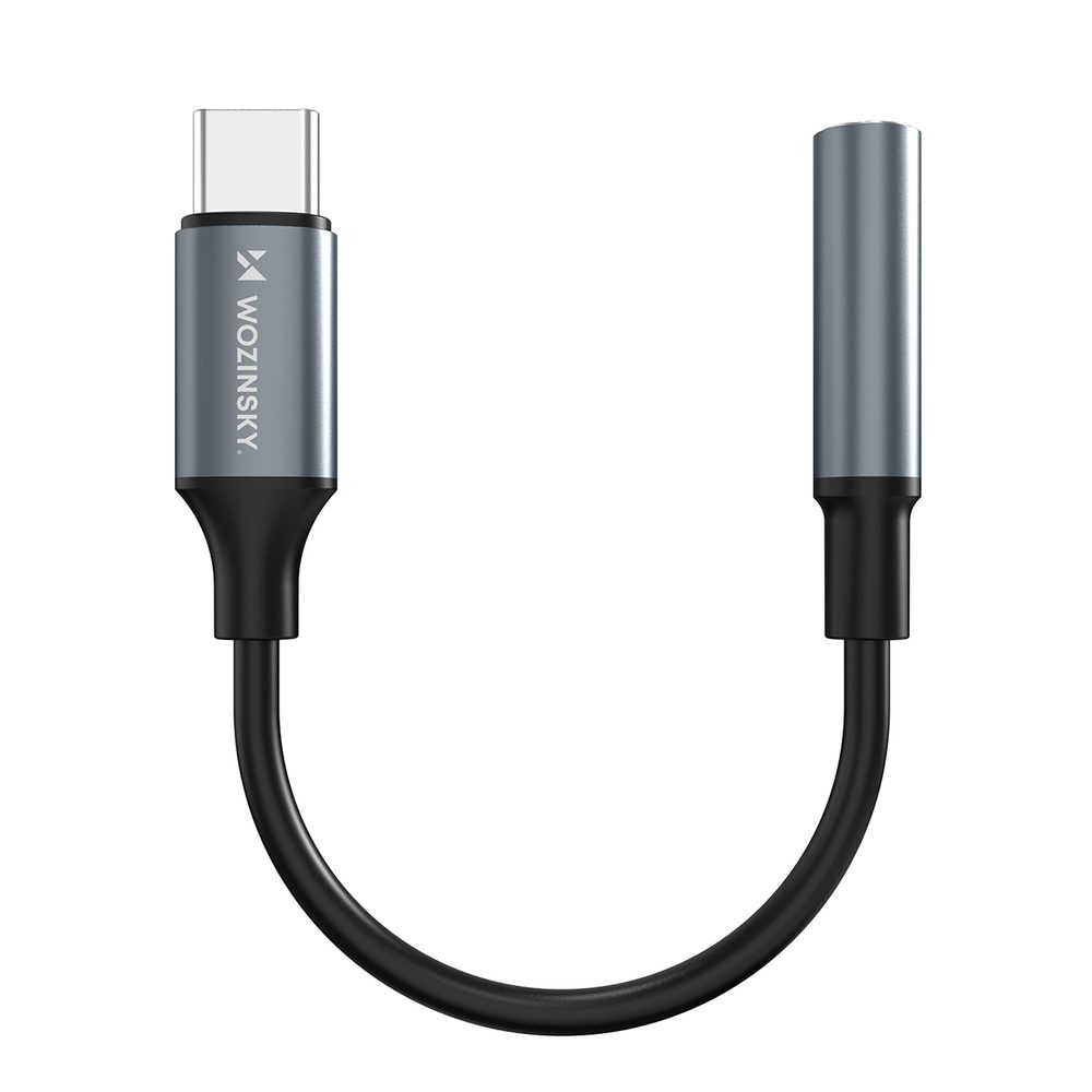 195143_1 Wozinsky WACM-01 USB-C Adapter - 3.5mm Mini Jack - Blackeng