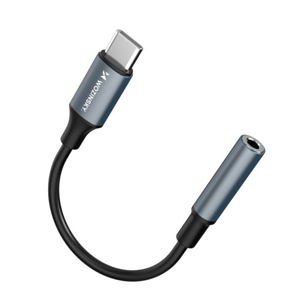 195143_2 Wozinsky WACM-01 USB-C Adapter - 3.5mm Mini Jack - Blackeng