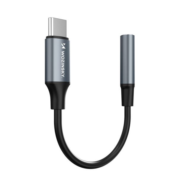 195143_5 Wozinsky WACM-01 USB-C Adapter - 3.5mm Mini Jack - Blackeng