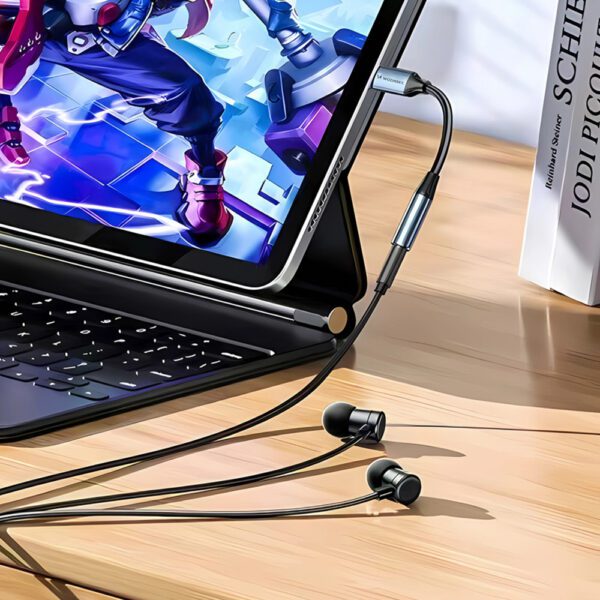 195143_9 Wozinsky WACM-01 USB-C Adapter - 3.5mm Mini Jack - Blackeng