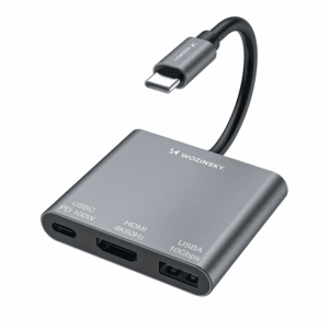 Hub Wozinsky WHCH-01 USB-C PD 100W HDMI 4K@30Hz USB-A 10Gbps - grayeng