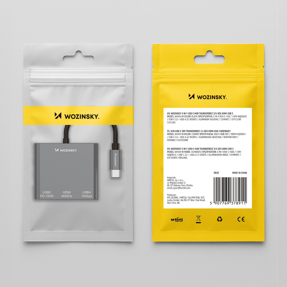 195144_10 Hub Wozinsky WHCH-01 USB-C PD 100W HDMI 4K@30Hz USB-A 10Gbps - grayeng