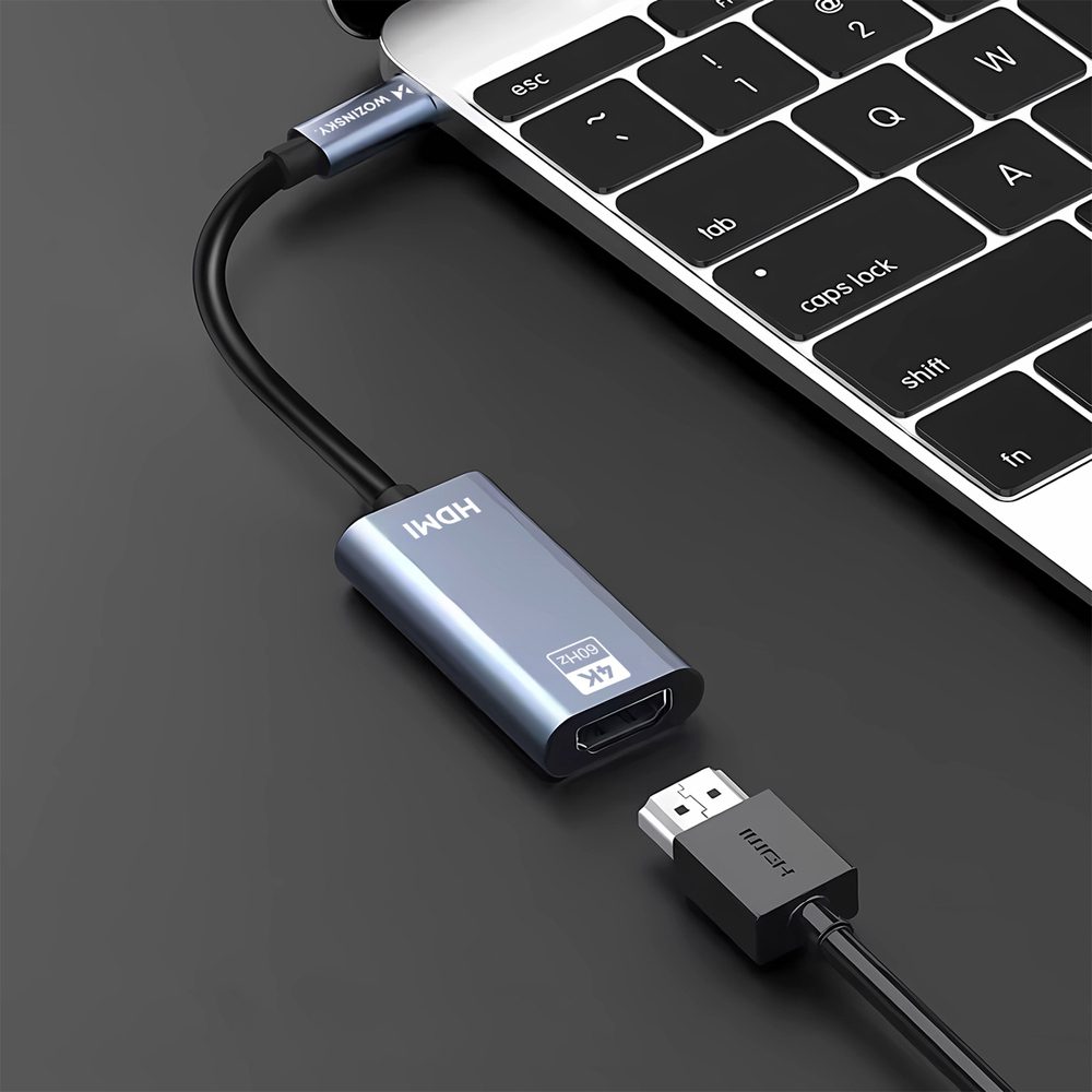 195145_5 Wozinsky WACH-01 USB-C - HDMI 4K 60Hz Adapter - Blackeng
