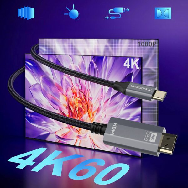 195146_10 Wozinsky WCCH-01 USB-C - HDMI 4K 60Hz Cable 1.8m - Blackeng