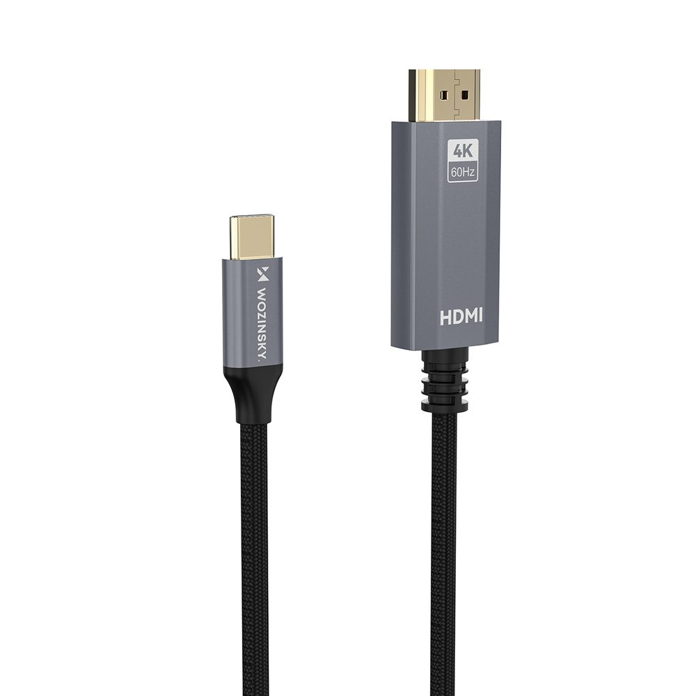 195146_3 Wozinsky WCCH-01 USB-C - HDMI 4K 60Hz Cable 1.8m - Blackeng