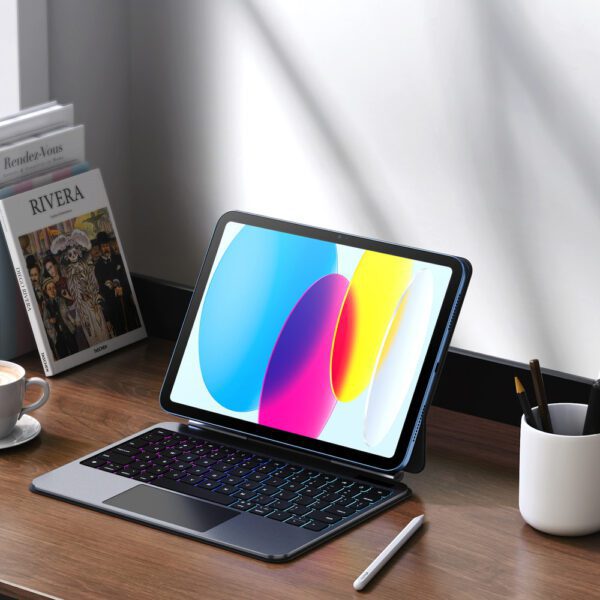 Etui z klawiaturą Dux Ducis (MK series) na iPad 10" (2022) iPad 11" (2025) - czarnepol