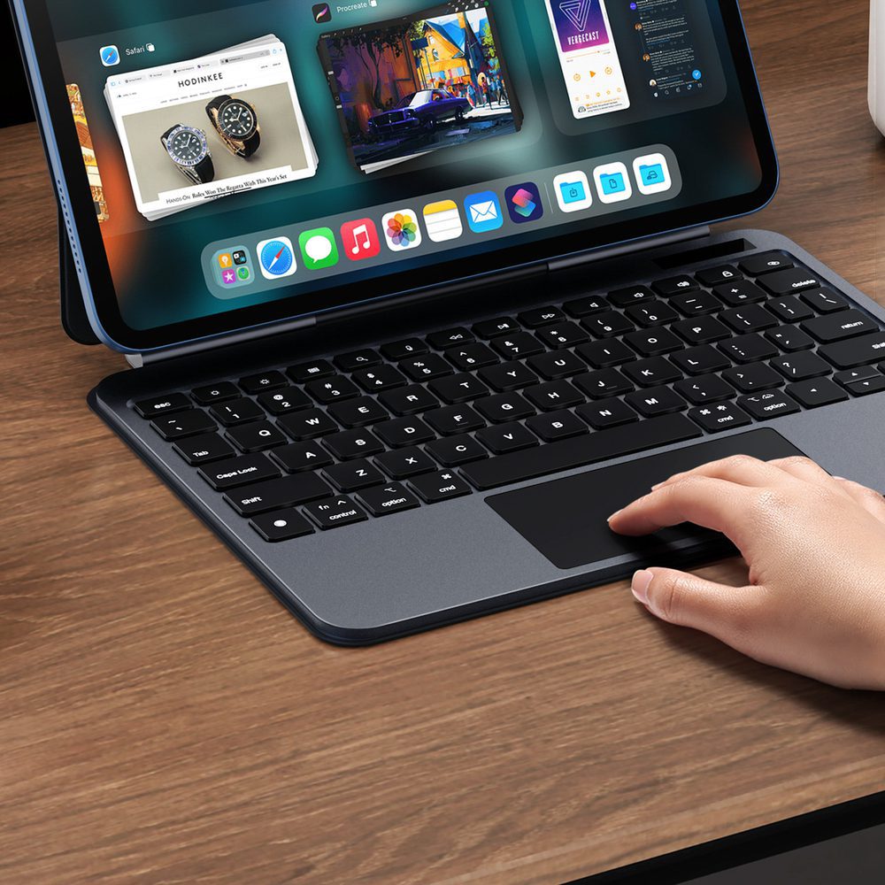 Etui z klawiaturą Dux Ducis (MK series) na iPad 10" (2022) iPad 11" (2025) - czarnepol